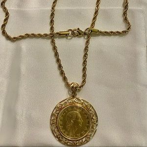 1979 200 Lire Republica Italiana Coin Necklace
